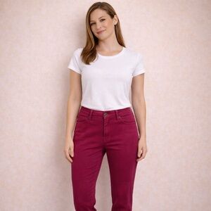 Women's Burgundy Pink Jeans